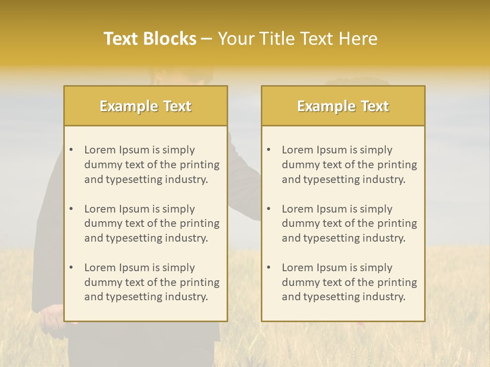 Businessman Holding A Tree In The Hand - Environment Concept - Focus On The Tree PowerPoint Template