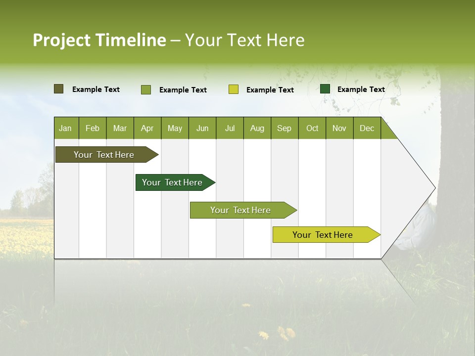 Young Guy Is Working Outdoors PowerPoint Template
