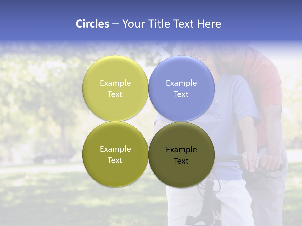 Senior Couple On Cycle Ride In Countryside PowerPoint Template