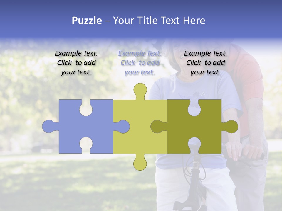 Senior Couple On Cycle Ride In Countryside PowerPoint Template