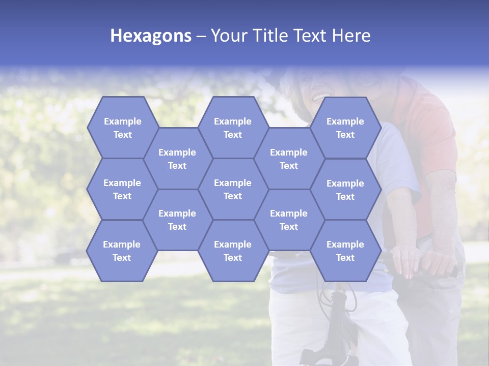 Senior Couple On Cycle Ride In Countryside PowerPoint Template