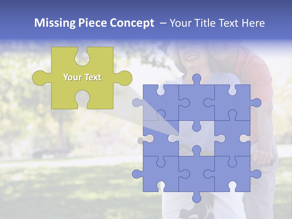 Senior Couple On Cycle Ride In Countryside PowerPoint Template