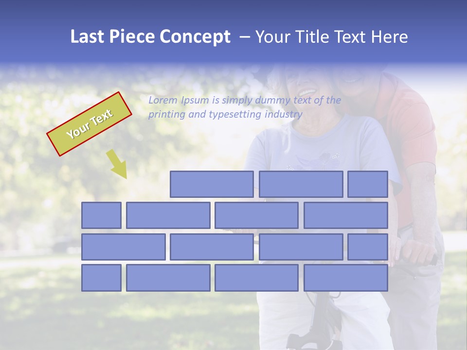 Senior Couple On Cycle Ride In Countryside PowerPoint Template