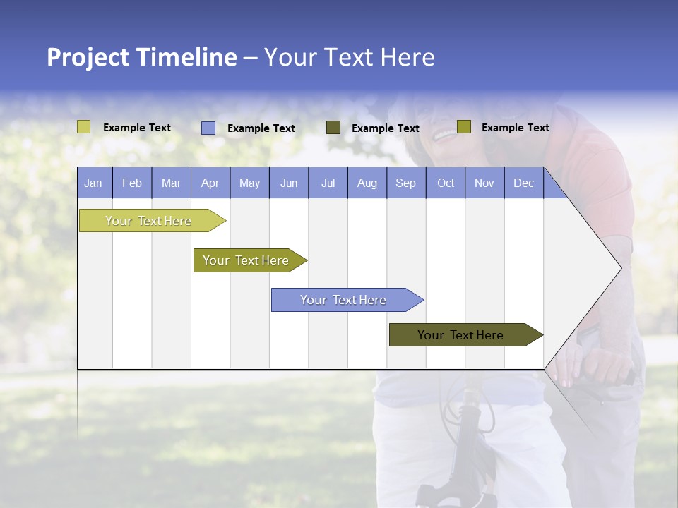Senior Couple On Cycle Ride In Countryside PowerPoint Template
