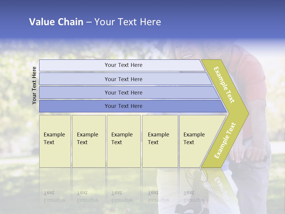 Senior Couple On Cycle Ride In Countryside PowerPoint Template