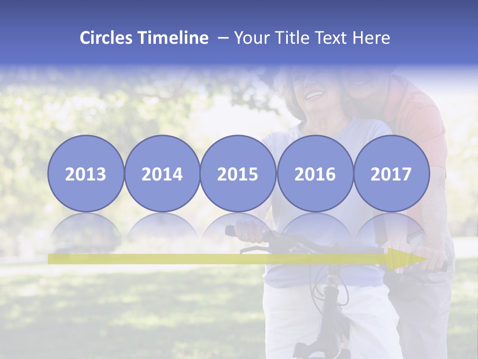 Senior Couple On Cycle Ride In Countryside PowerPoint Template