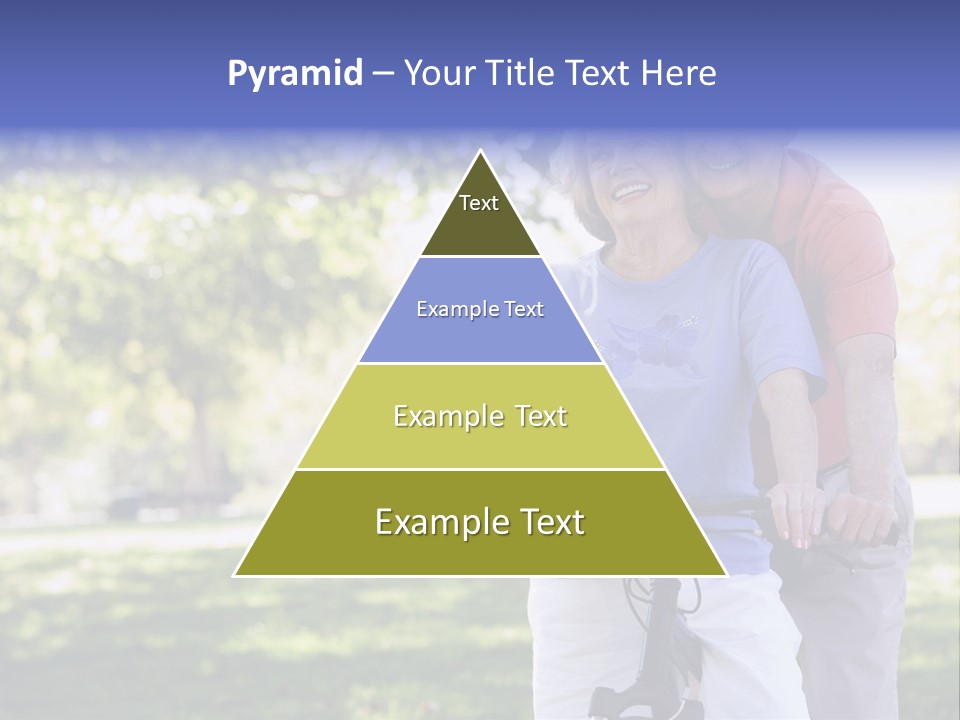 Senior Couple On Cycle Ride In Countryside PowerPoint Template