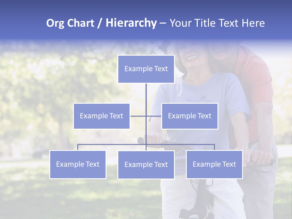 Senior Couple On Cycle Ride In Countryside PowerPoint Template