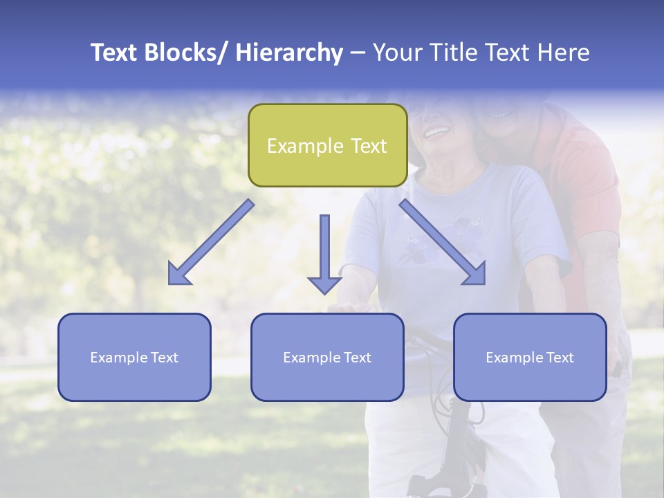Senior Couple On Cycle Ride In Countryside PowerPoint Template