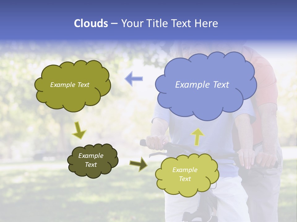 Senior Couple On Cycle Ride In Countryside PowerPoint Template