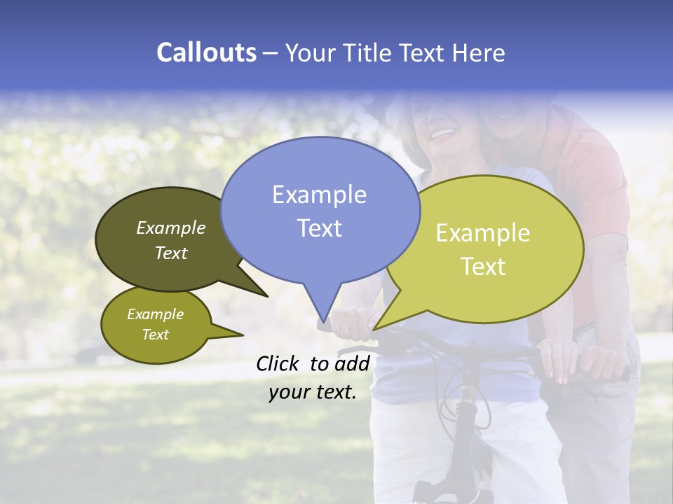 Senior Couple On Cycle Ride In Countryside PowerPoint Template