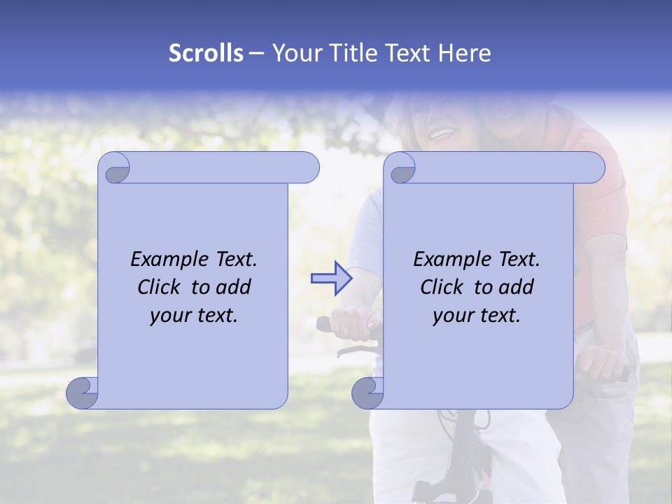 Senior Couple On Cycle Ride In Countryside PowerPoint Template