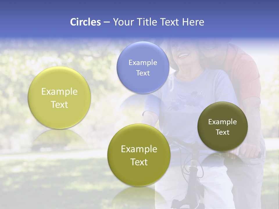 Senior Couple On Cycle Ride In Countryside PowerPoint Template