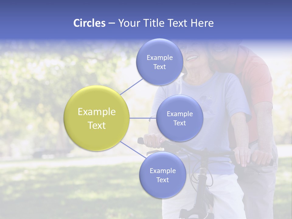 Senior Couple On Cycle Ride In Countryside PowerPoint Template