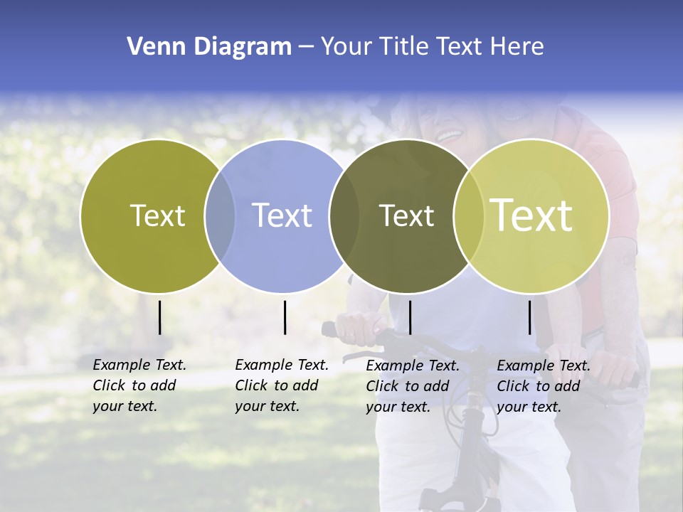 Senior Couple On Cycle Ride In Countryside PowerPoint Template
