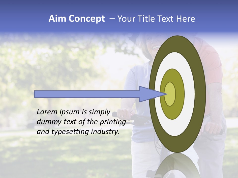 Senior Couple On Cycle Ride In Countryside PowerPoint Template