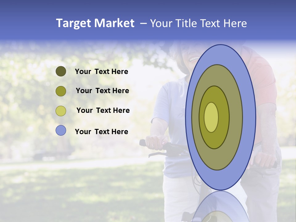 Senior Couple On Cycle Ride In Countryside PowerPoint Template