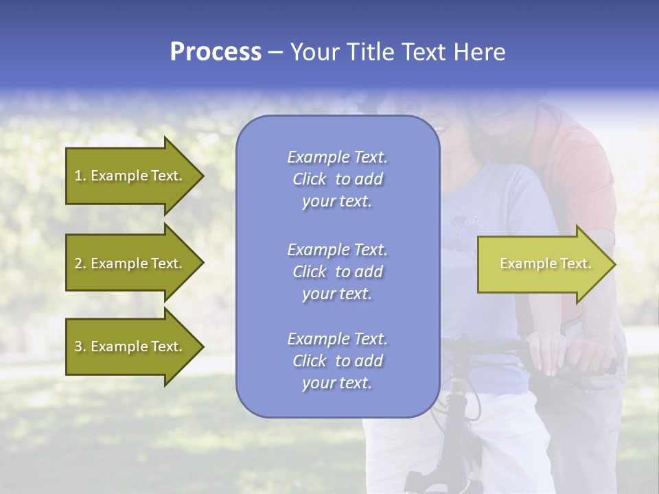 Senior Couple On Cycle Ride In Countryside PowerPoint Template