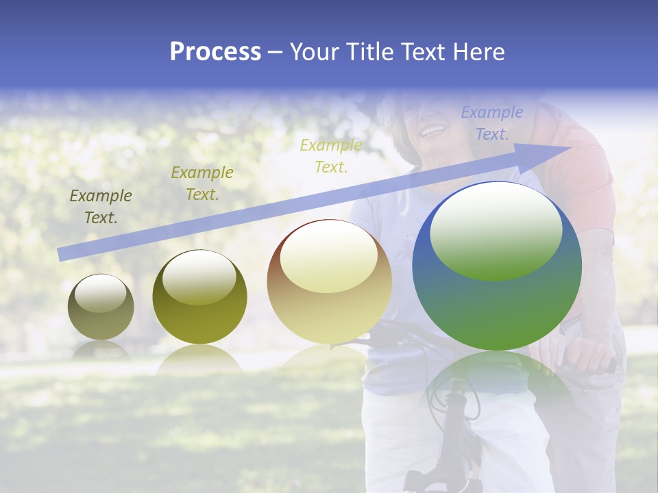 Senior Couple On Cycle Ride In Countryside PowerPoint Template