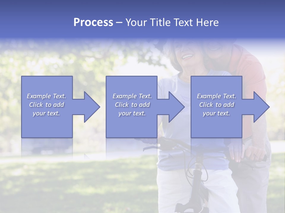 Senior Couple On Cycle Ride In Countryside PowerPoint Template