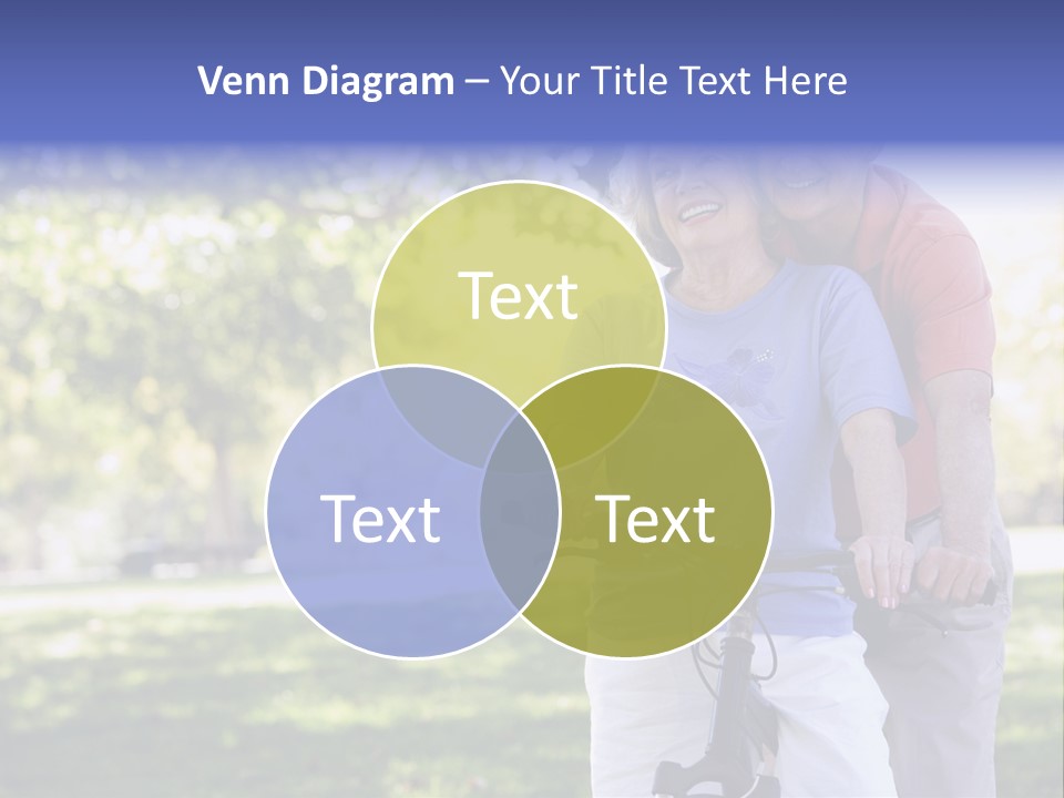 Senior Couple On Cycle Ride In Countryside PowerPoint Template