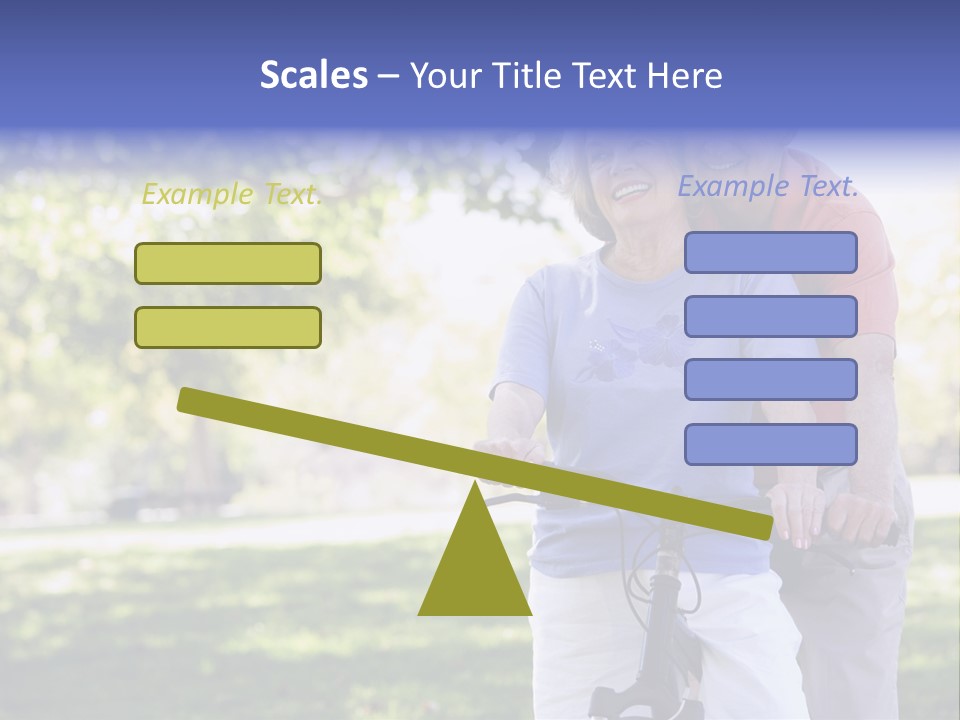 Senior Couple On Cycle Ride In Countryside PowerPoint Template