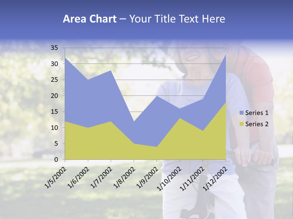 Senior Couple On Cycle Ride In Countryside PowerPoint Template