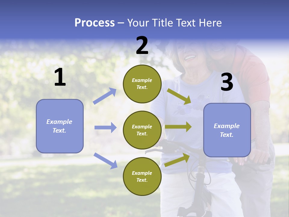 Senior Couple On Cycle Ride In Countryside PowerPoint Template