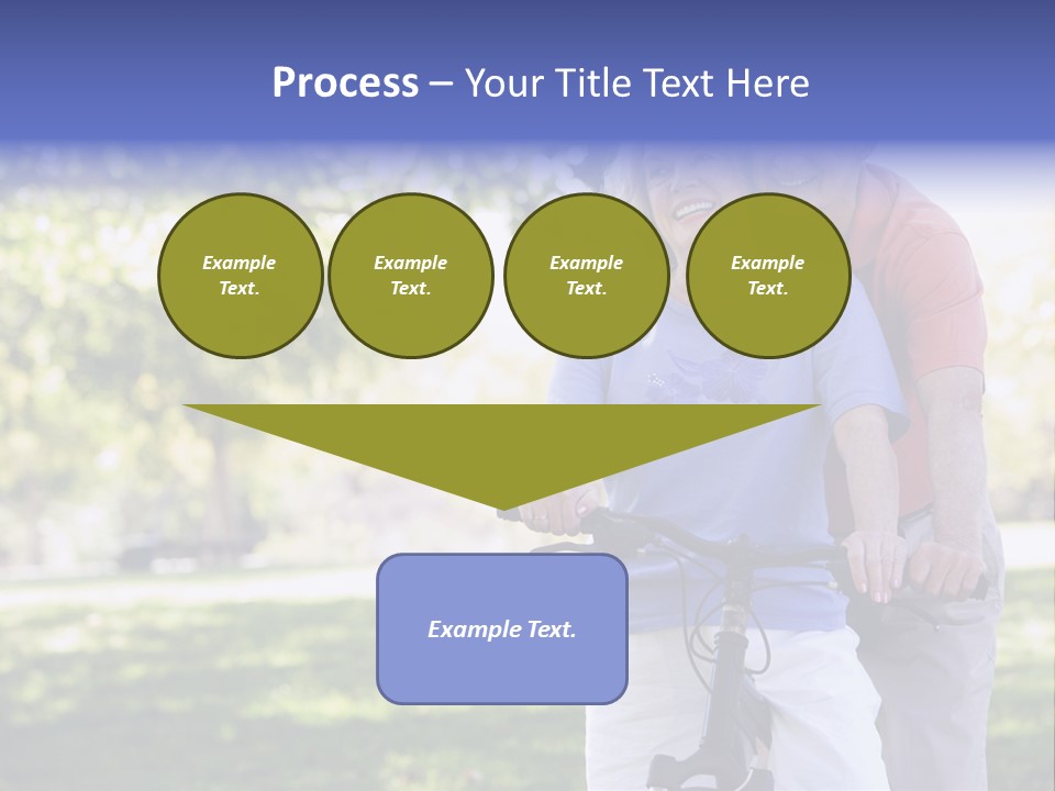 Senior Couple On Cycle Ride In Countryside PowerPoint Template