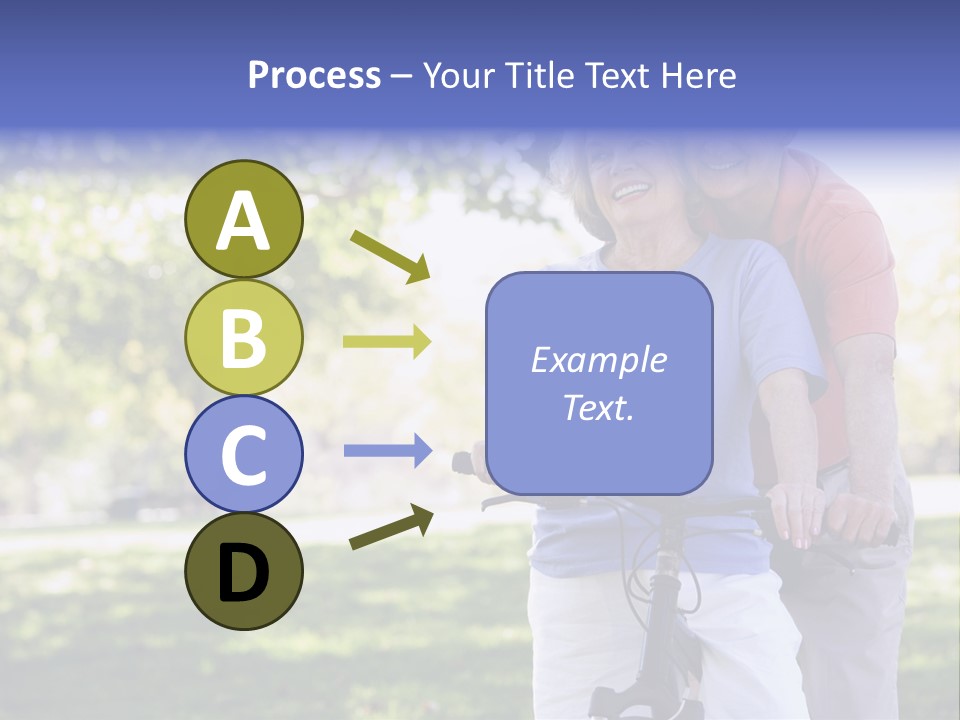 Senior Couple On Cycle Ride In Countryside PowerPoint Template