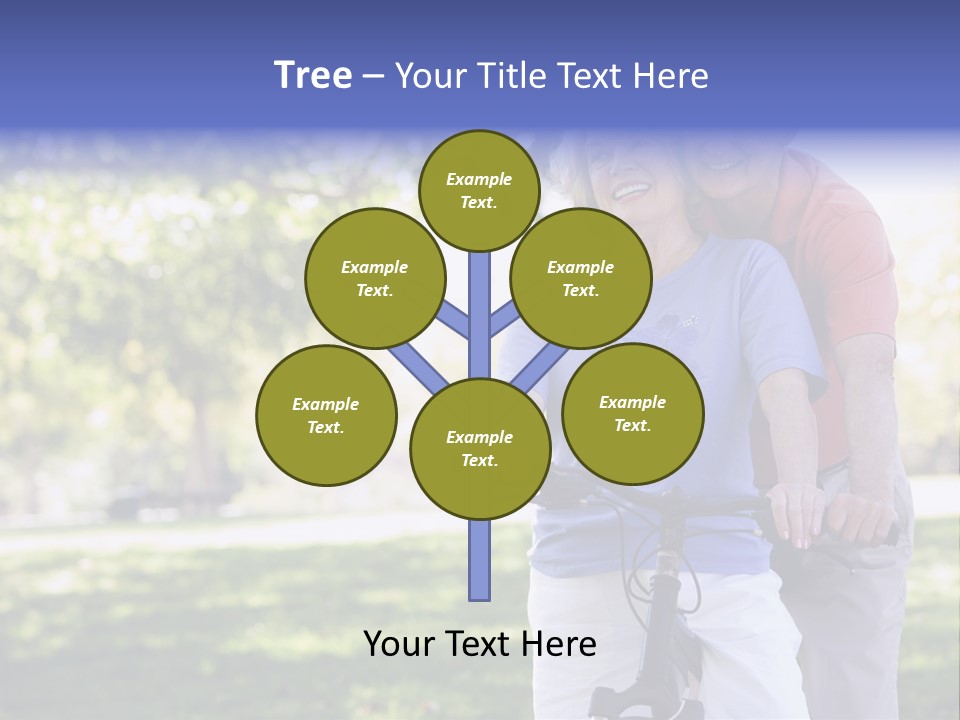Senior Couple On Cycle Ride In Countryside PowerPoint Template