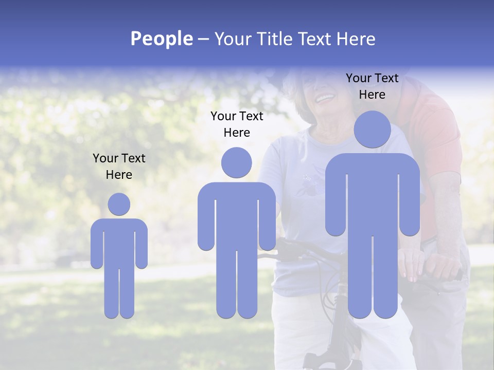 Senior Couple On Cycle Ride In Countryside PowerPoint Template