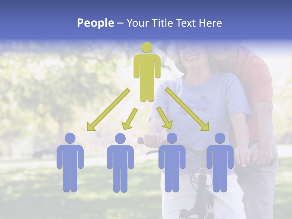 Senior Couple On Cycle Ride In Countryside PowerPoint Template