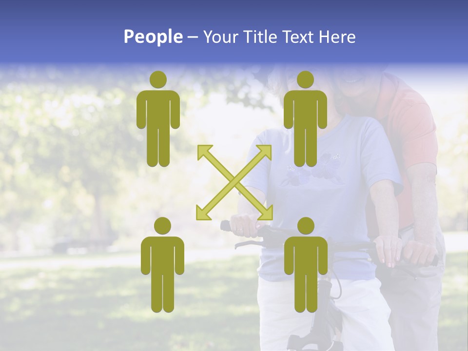 Senior Couple On Cycle Ride In Countryside PowerPoint Template