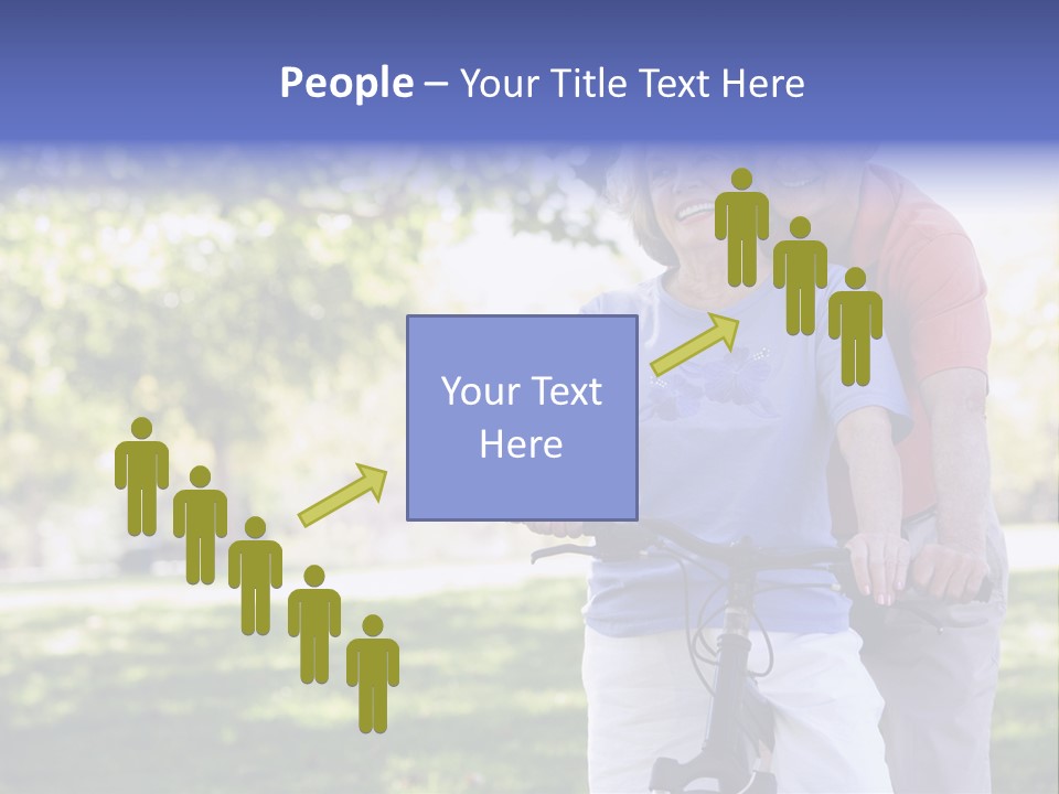 Senior Couple On Cycle Ride In Countryside PowerPoint Template