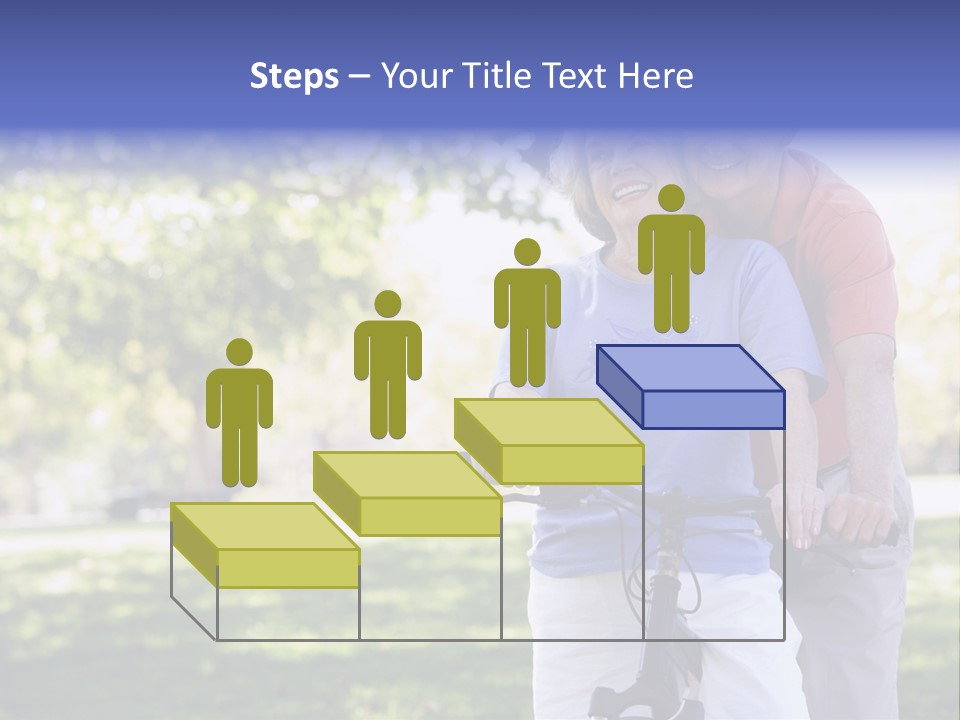 Senior Couple On Cycle Ride In Countryside PowerPoint Template