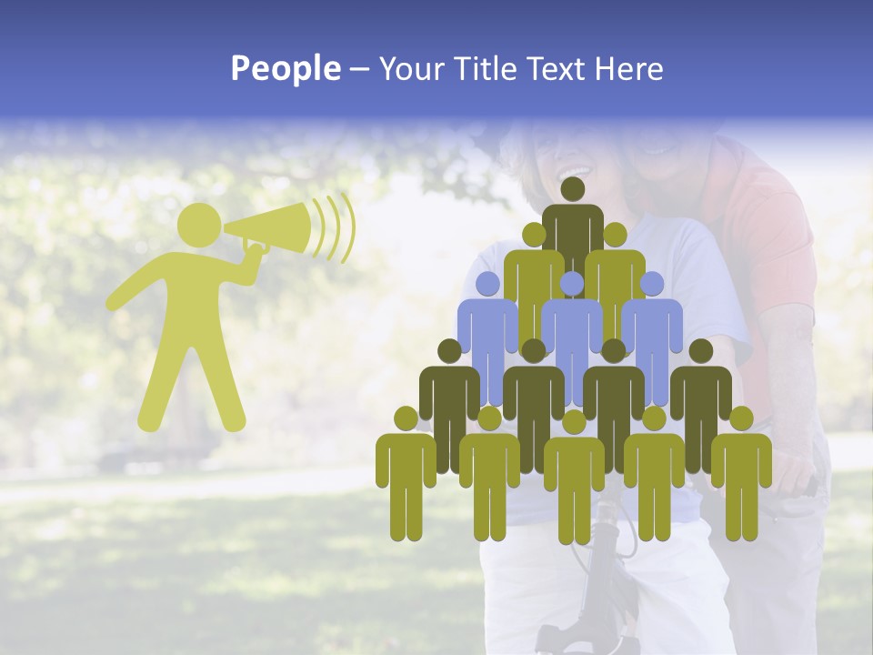 Senior Couple On Cycle Ride In Countryside PowerPoint Template