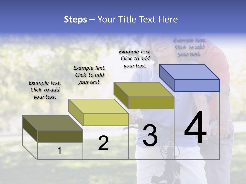 Senior Couple On Cycle Ride In Countryside PowerPoint Template