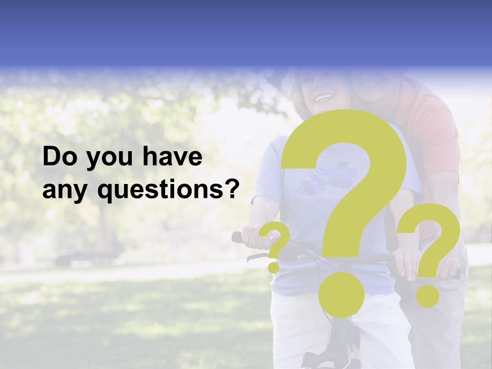 Senior Couple On Cycle Ride In Countryside PowerPoint Template