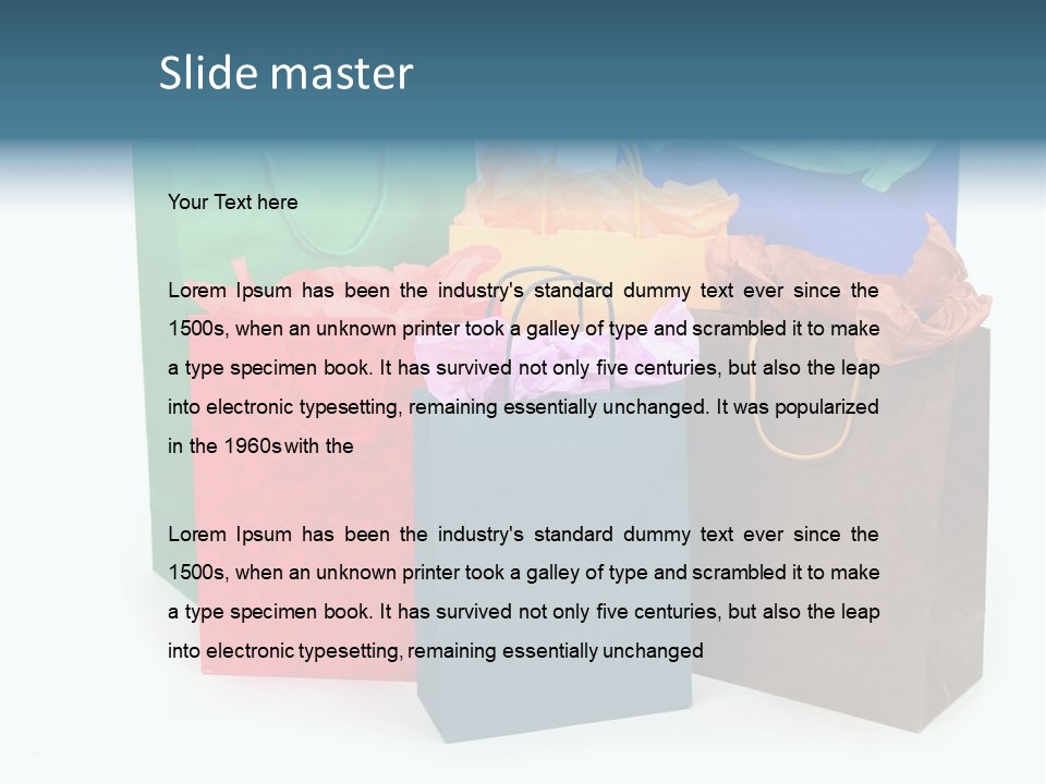 Shopping Bags PowerPoint Template