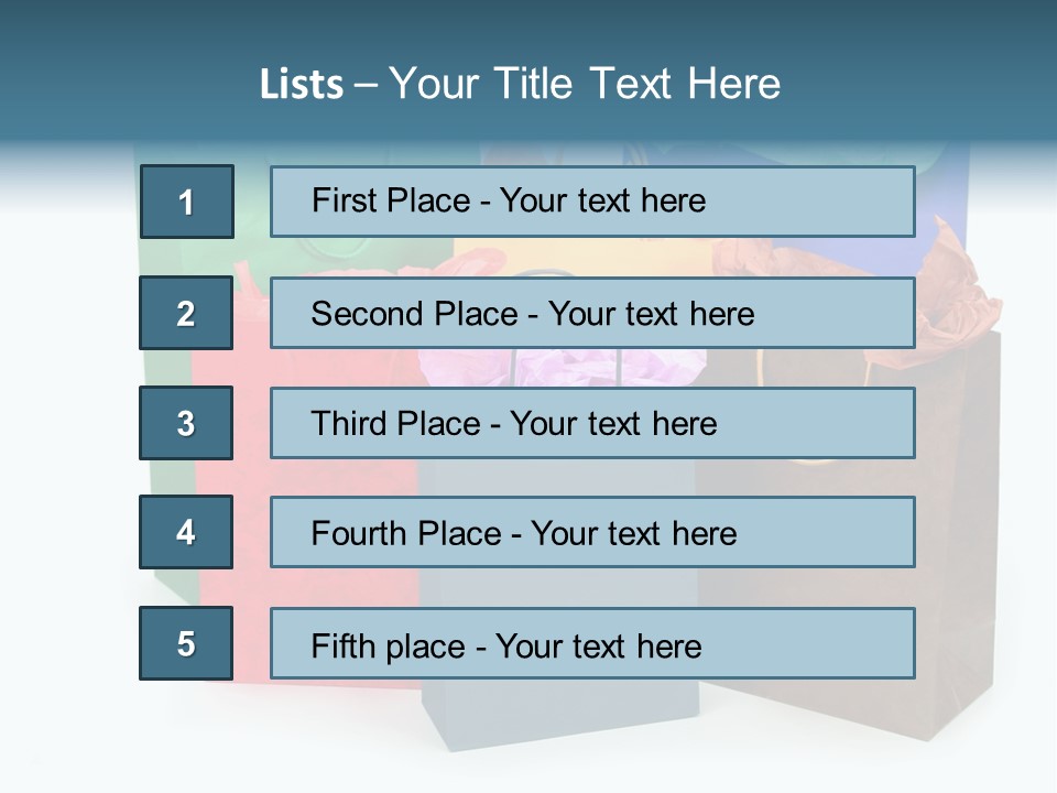 Shopping Bags PowerPoint Template