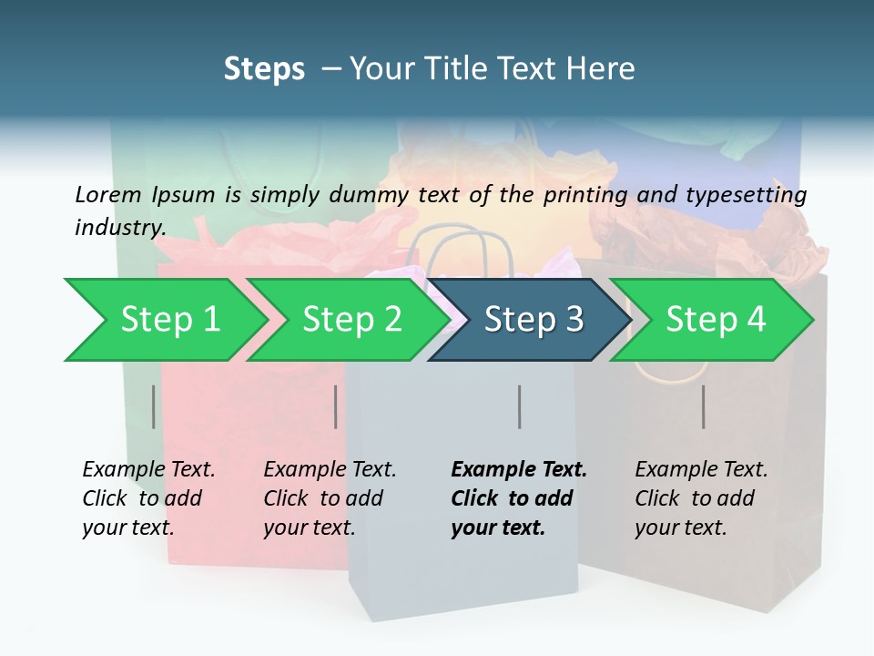 Shopping Bags PowerPoint Template