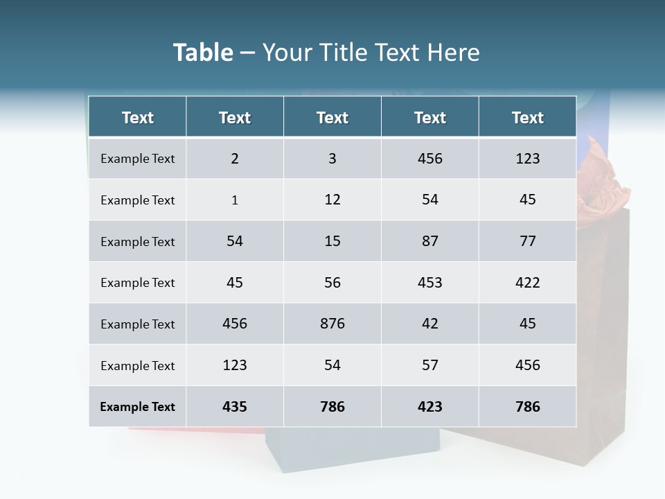 Shopping Bags PowerPoint Template