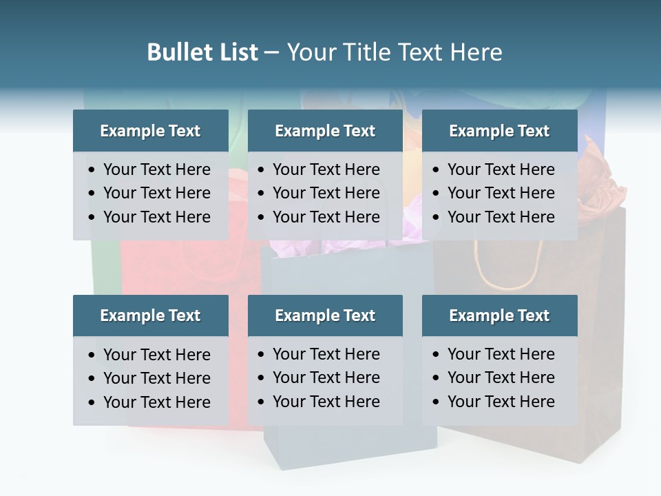 Shopping Bags PowerPoint Template