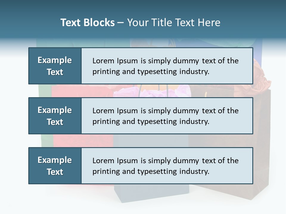 Shopping Bags PowerPoint Template