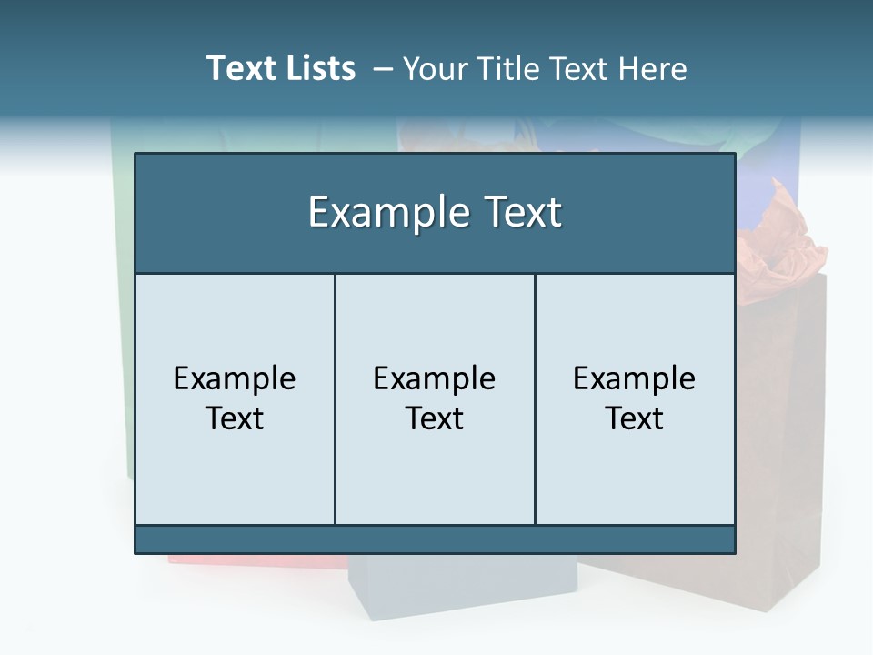 Shopping Bags PowerPoint Template