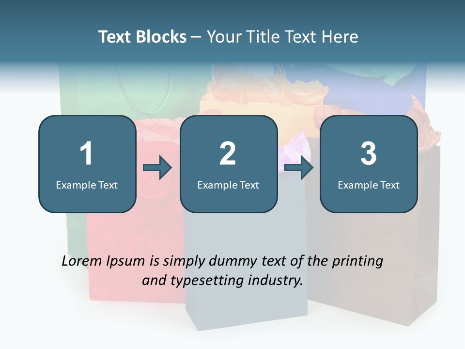 Shopping Bags PowerPoint Template