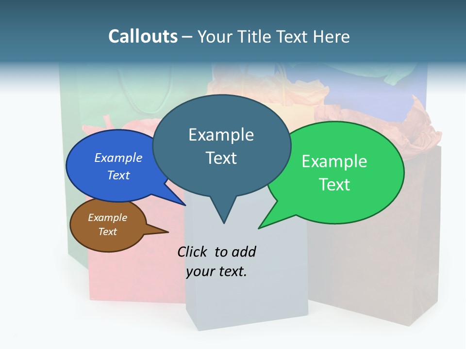 Shopping Bags PowerPoint Template