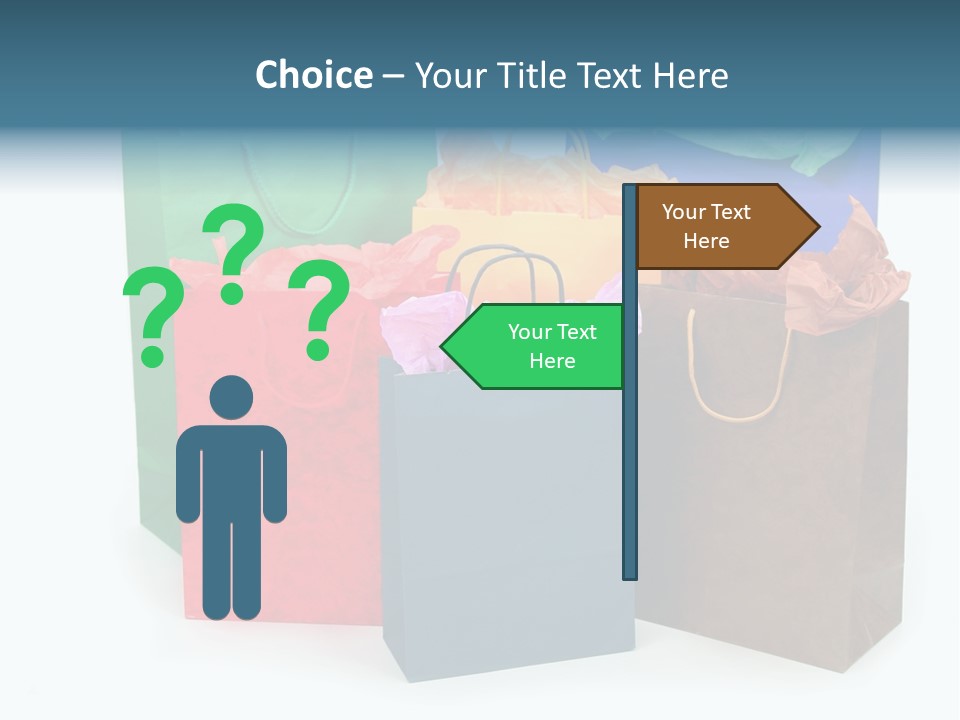 Shopping Bags PowerPoint Template