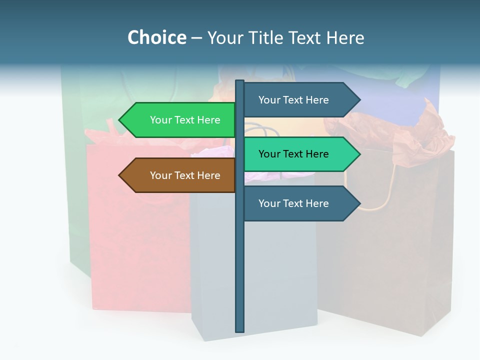 Shopping Bags PowerPoint Template